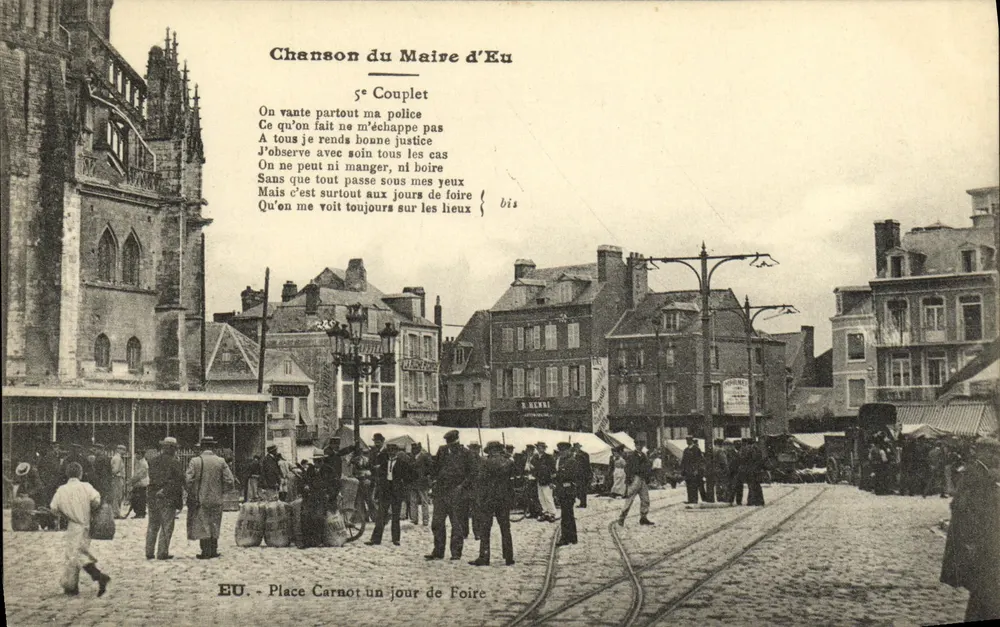 Place Carnot in Eu — Messe — Chanson du Maire d'Eu - Vorderseite