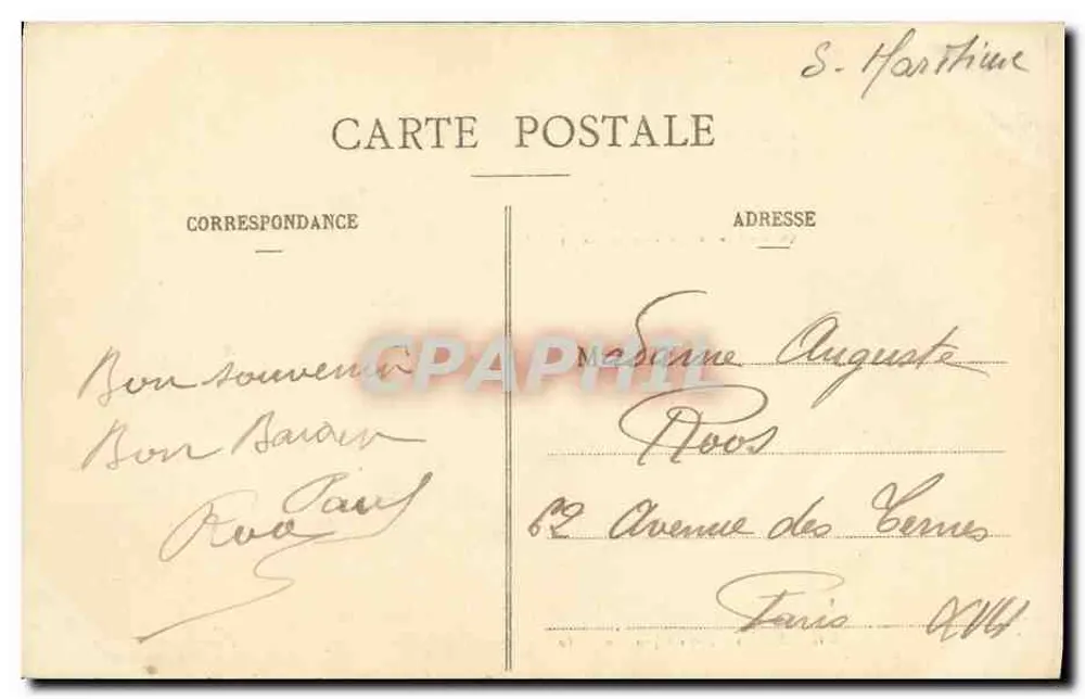 Place Carnot in Eu — Messe — Chanson du Maire d'Eu - Rückseite