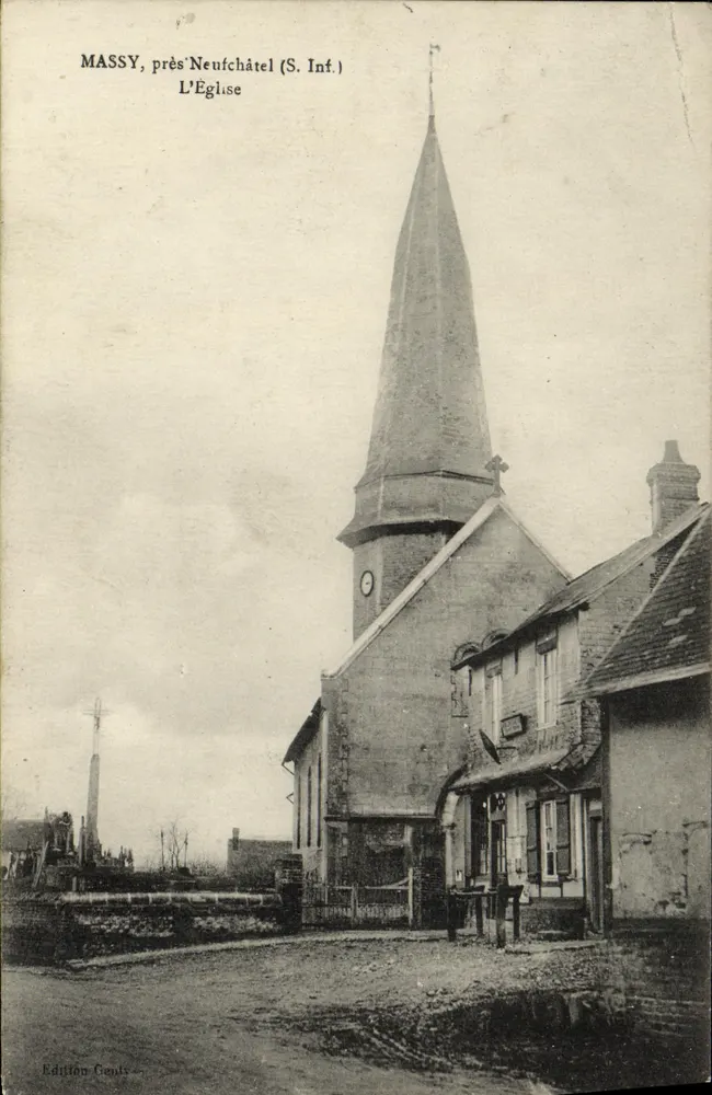 Massy, perto Neufchâtel (S. Inf.) — A Igreja — Edição Cendy - Frente