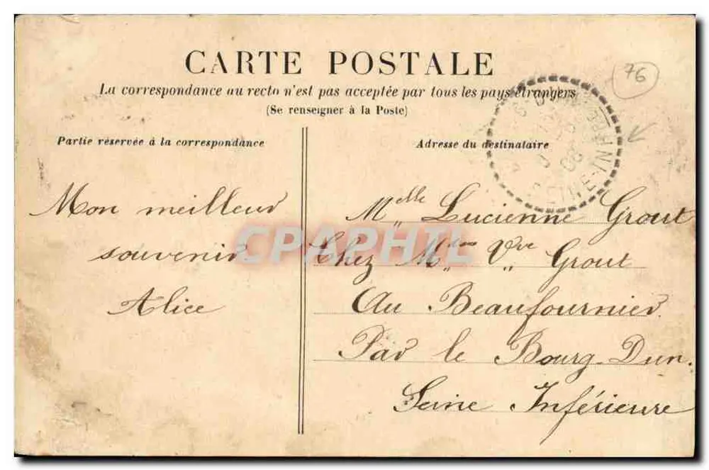 Saint-Adrien. A Capela — Ao redor de Rouen — Editor: Point-Lucie, n° 695 - Verso