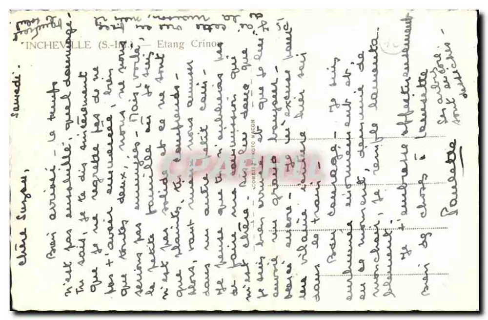 Lago Crino — Incheville (S.-In) — editor Pimy - Verso