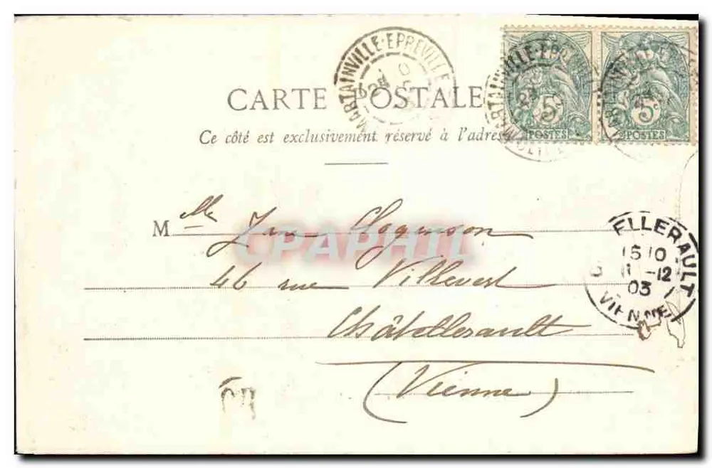 La Neuville-Champ-d'Oisel (Seine-Inf.) — Das Schloss — G. Saint-Pierre, Verlag in Pont-St-Pierre - Rückseite