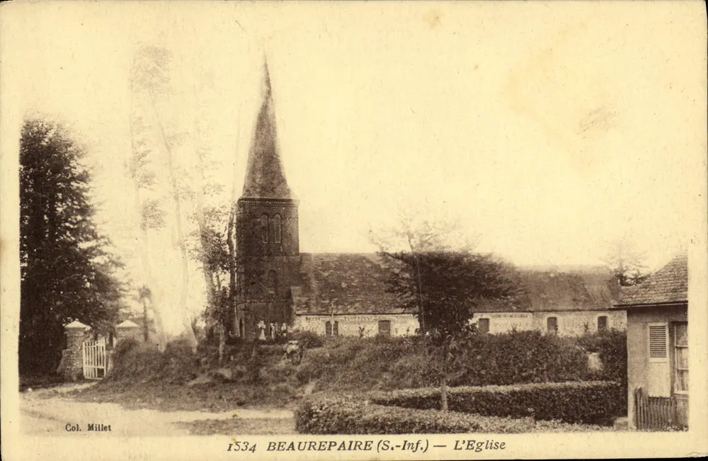 Beaurepaire (S.-Inf.) — A Igreja — Col. Millet - Frente