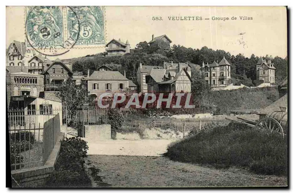 Veulettes — Grupo de Villas — Editor não identificado, n° de série 583 - Frente