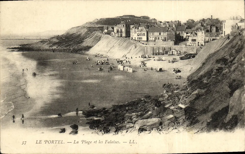 Le Portel — Die Strände und Klippen — LL. — Nr. 37 - Vorderseite