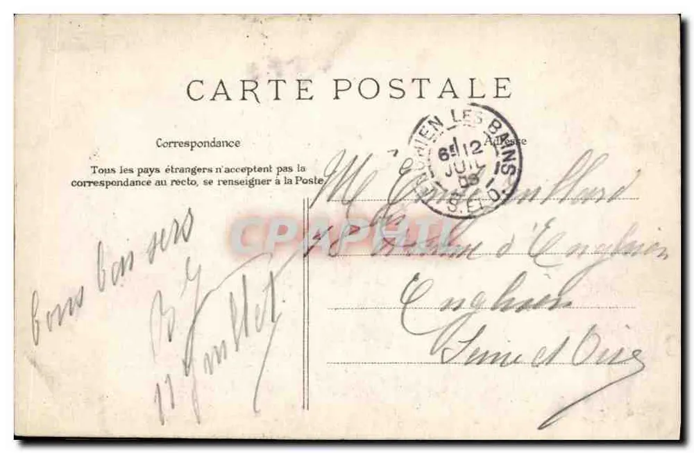 Le Tréport — Perspektive des Kai und des Hafens — Verlag: Postes - Rückseite