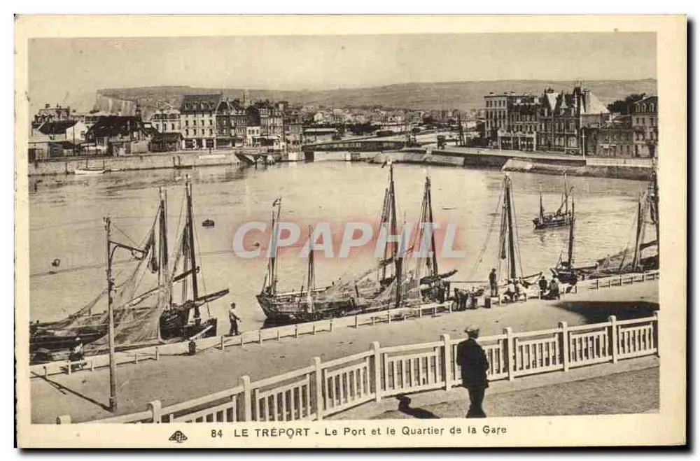 Le Tréport - Der Hafen und der Bahnhofsviertel — C° Alsations des Arts Photographiques - Vorderseite
