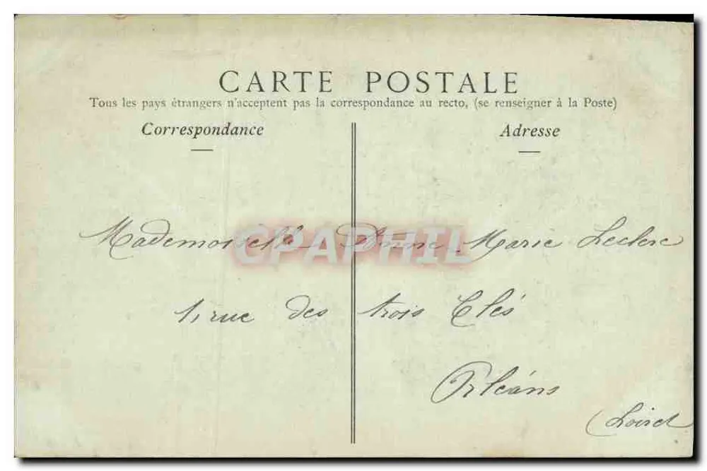 LE TRÉPORT — Le Ville della Plage — J. Gantier, n°108 - Verso