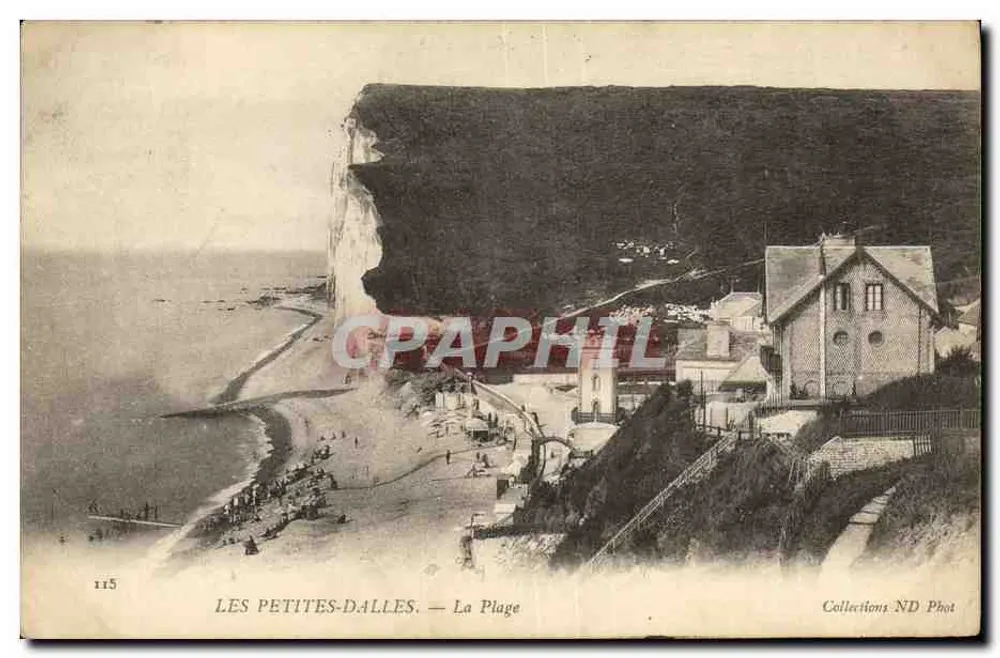 Les Petites-Dalles — A Praia — Coleções ND Phot - Frente