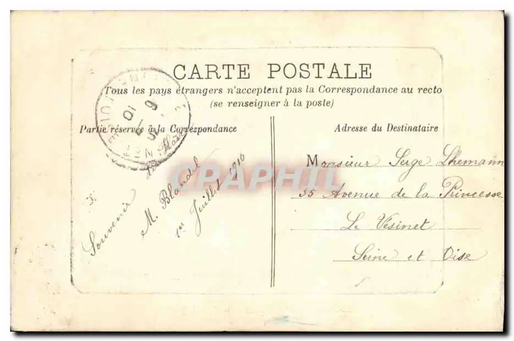 Le Havre — Perspektive des Großen Kai — Graphil - Rückseite