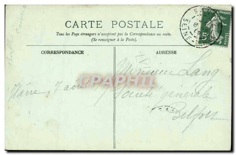 Le Havre — Der Fort von Tourneville — LL. n°179 - Rückseite