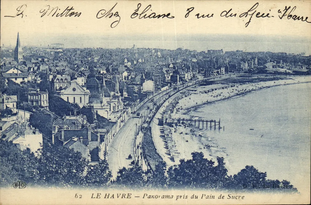 Le Havre — Panorama vom Pain de Sucre — G. P. Le Havre, n°62 - Vorderseite