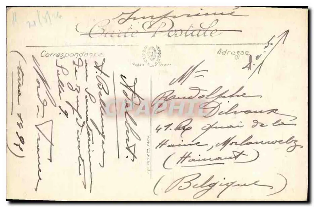 Le Havre — Os Docks — Armazéns — LL. — N° 174 - Verso