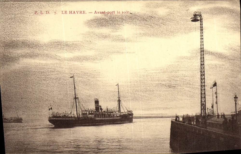 Le Havre — Der Hafen am Abend — P.L.D. 7 - Vorderseite