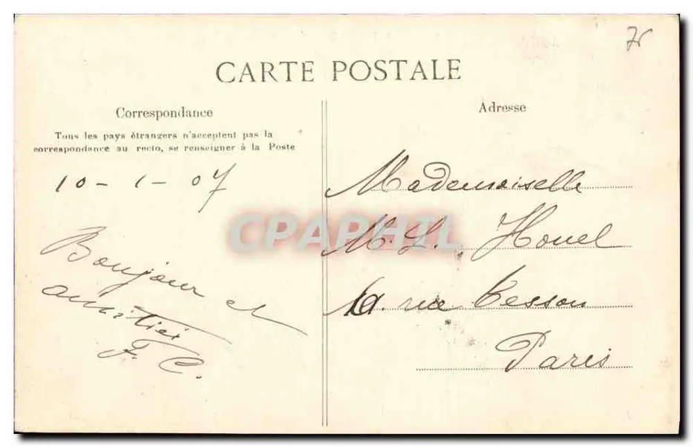 Le Havre — "La Provence" em cale seca — E.L.D. n°155 - Verso