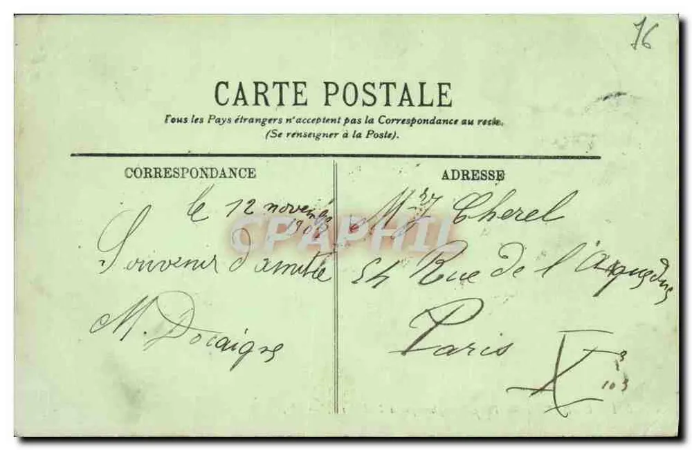 Le Havre — Poste Sémaphorique à la Falaise — LL. — Éditeur LL. — N° 521 - Verso
