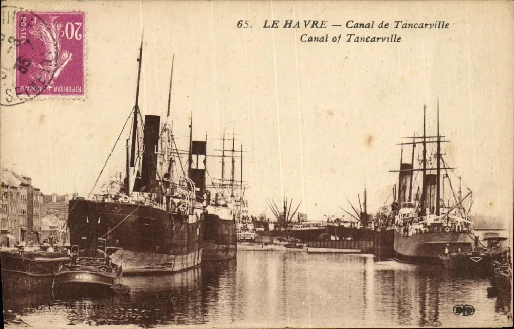 Le Havre — Canal de Tancarville — Verlag L. P. Le Havre, Nr. 65 - Vorderseite