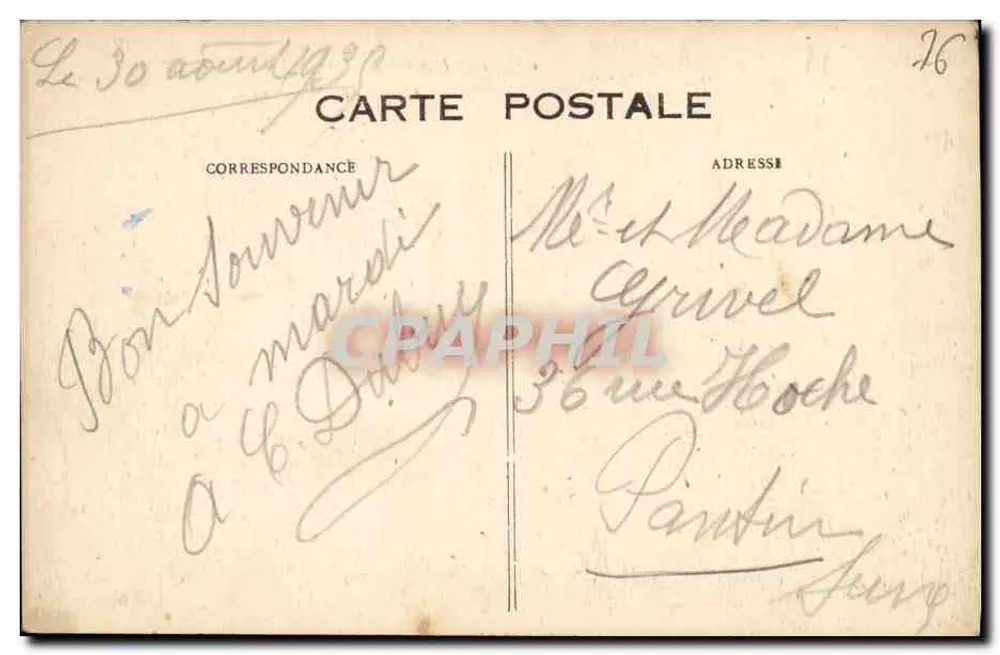 Le Havre — Canal de Tancarville — Verlag L. P. Le Havre, Nr. 65 - Rückseite