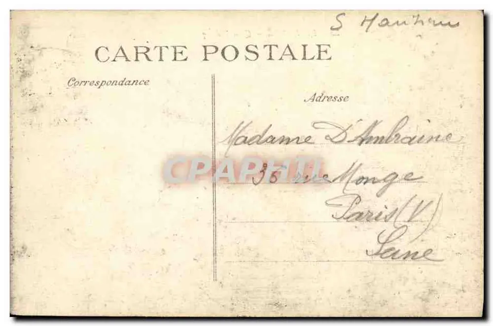 Le Havre — Quai Videcoq — editor desconhecido, n° 58 - Verso