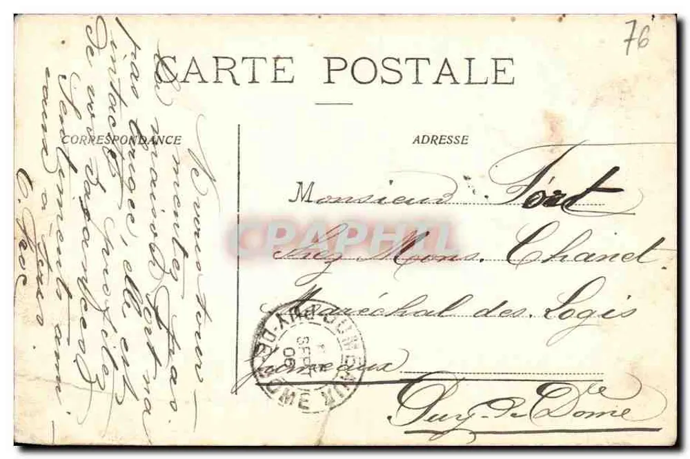 Vue de la Hève — Havre — L. Poulain, phot. — Havre - Verso