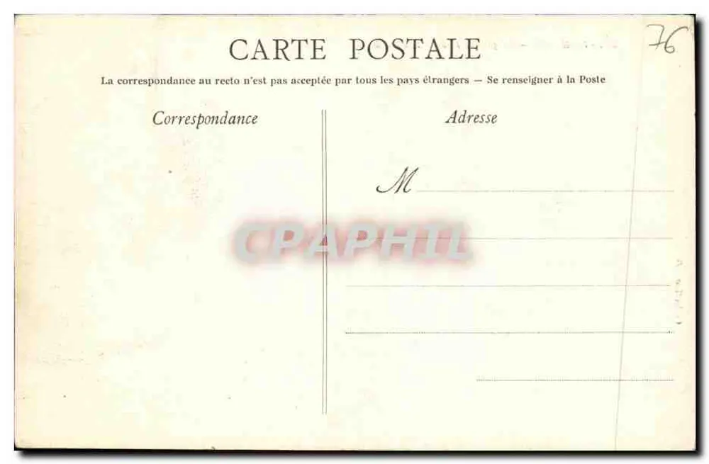 Le Havre — Ansicht des großen Hafens — Sonnenuntergang — Verlag C. G. P. (Nr. 343) - Rückseite