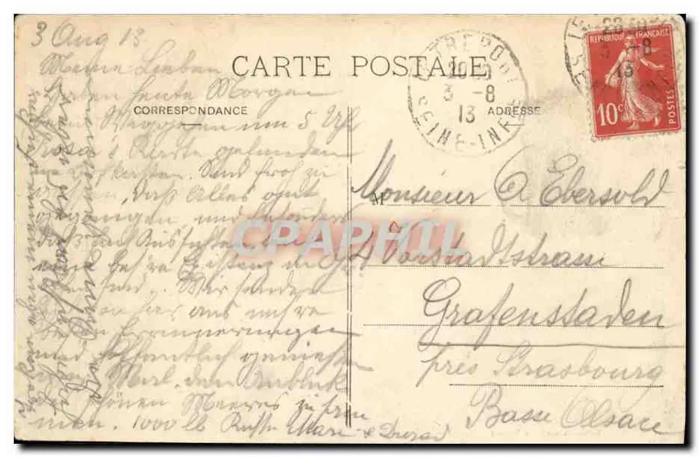 Le Tréport - Panorama tirado das Terrasses — editor não identificado, n° de série 165 - Verso