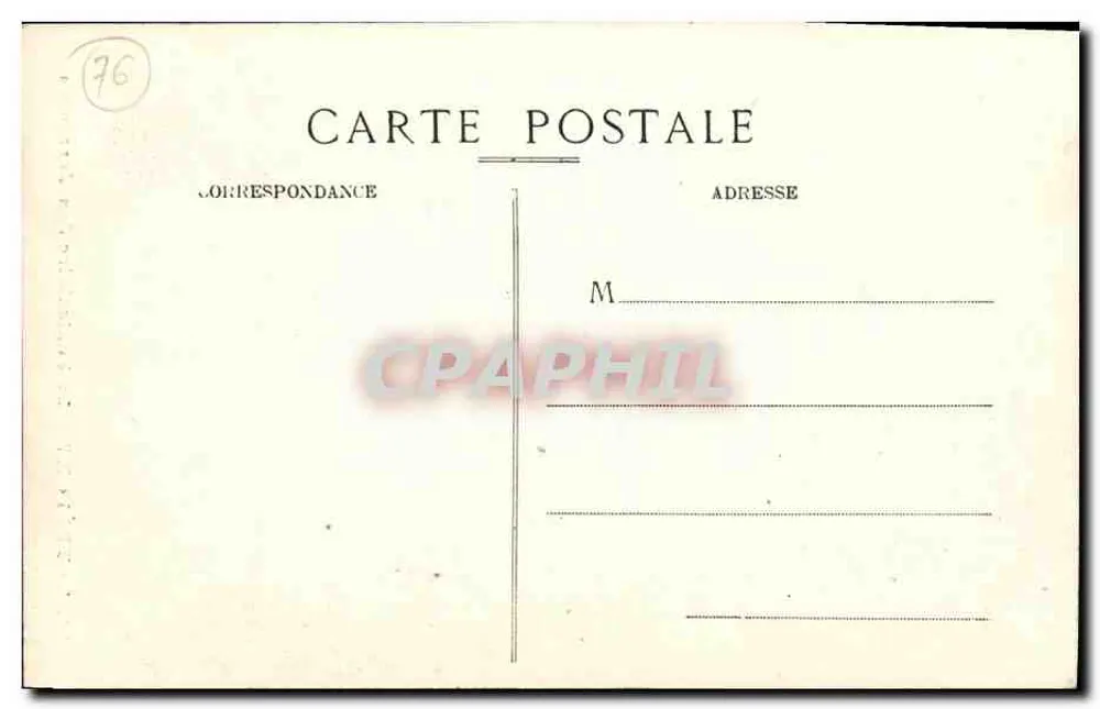 Le Tréport — O Funicular das Terrasses — L'Hirondelle, Paris - Verso