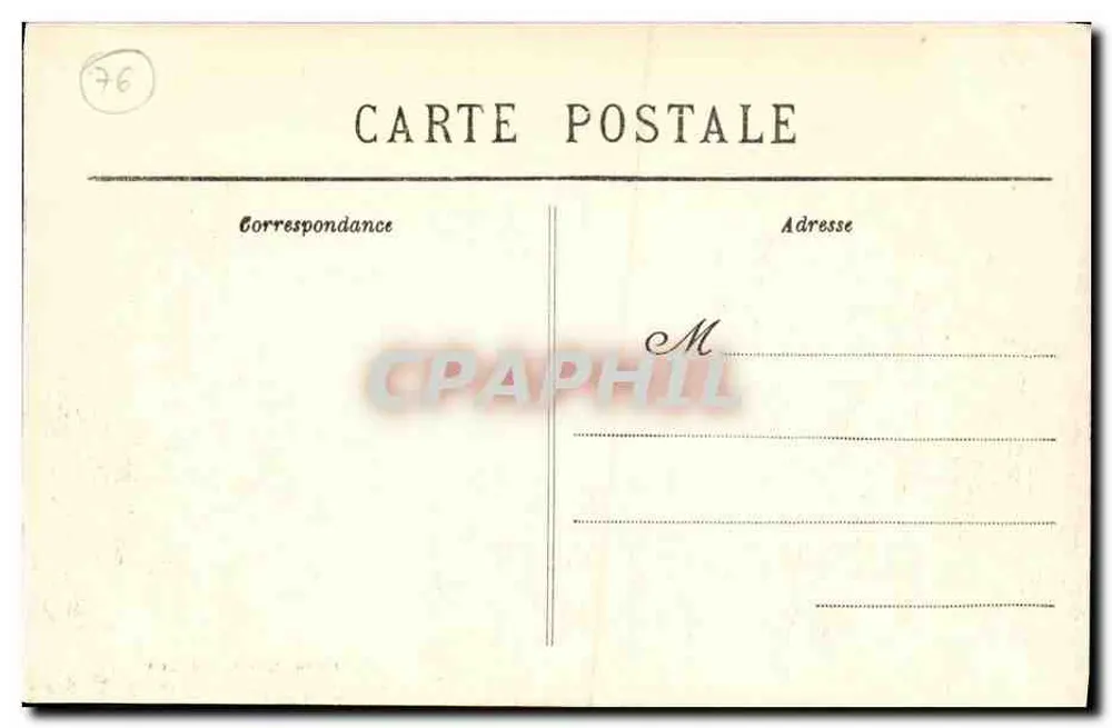 Le Tréport — Die Klippen und Felsen — Edition Arnault, Le Tréport - Rückseite