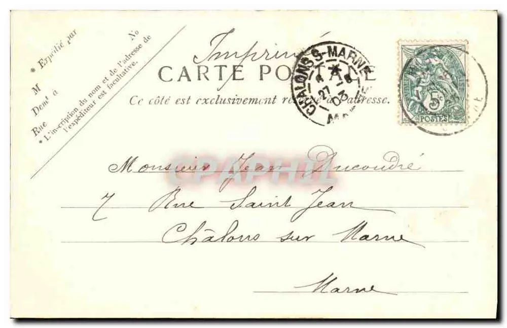 Le Tréport — O Farol e a Ponta — V.P. Paris N. 24 - Verso