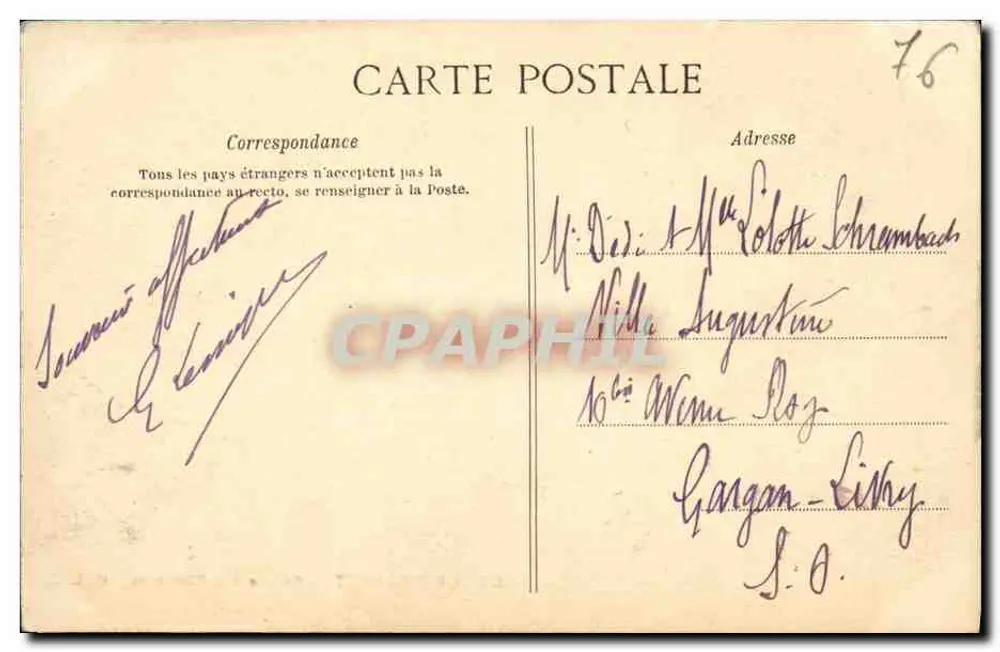 Le Tréport — Entrada dos Pescadores — Editor: Le Tréport, n° 33 - Verso