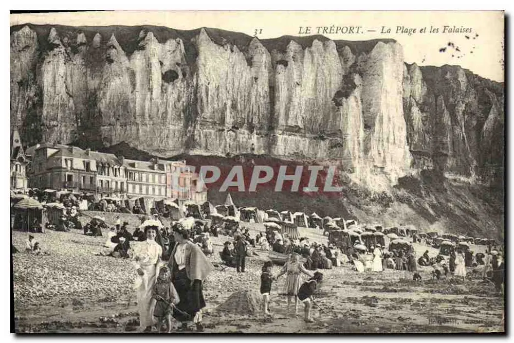 Le Tréport — Die Strände und Klippen — Bougoin, Nr. 31 - Vorderseite