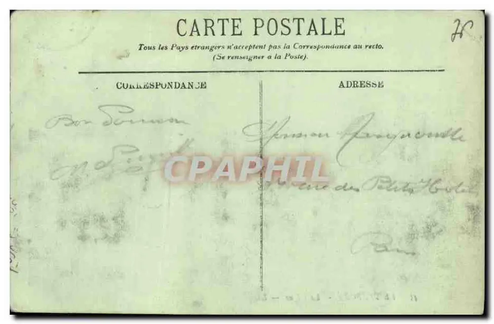 Le Tréport — La Digue — LL. — Éditeur LL. — N° 45 - Rewers