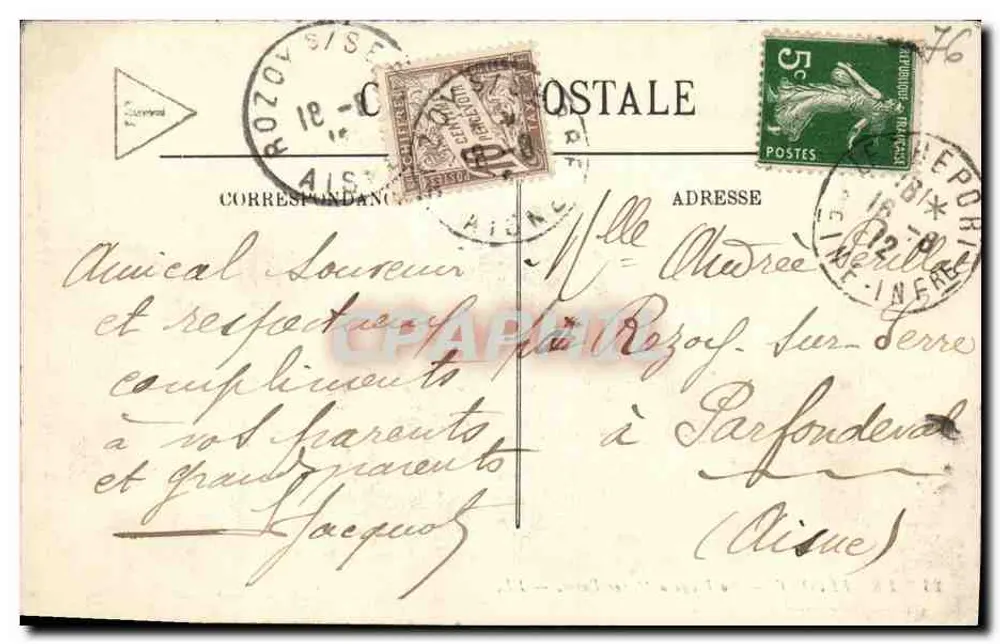 Le Tréport — A Praia com Maré Baixa — LL. n°23 - Verso