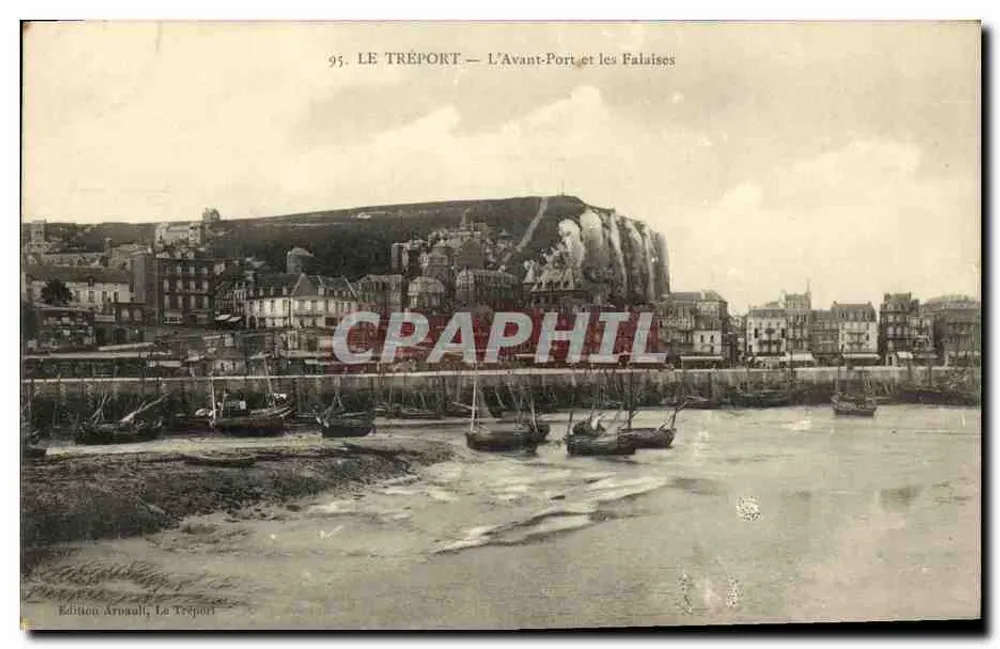 Le Tréport — Der Hafen und die Klippen — Édition Arnault, Le Tréport - Vorderseite
