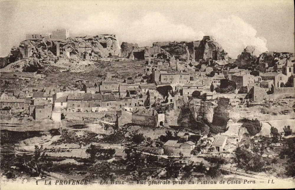 Les Baux — Allgemeine Ansicht vom Plateau de Costa-Pera — Verlag IL - Vorderseite