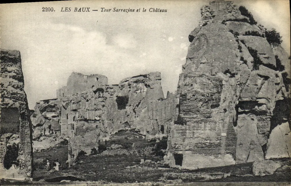 Les Baux — Turm Sarrazine und das Schloss — Imp. R. Le Daley, Paris - Vorderseite