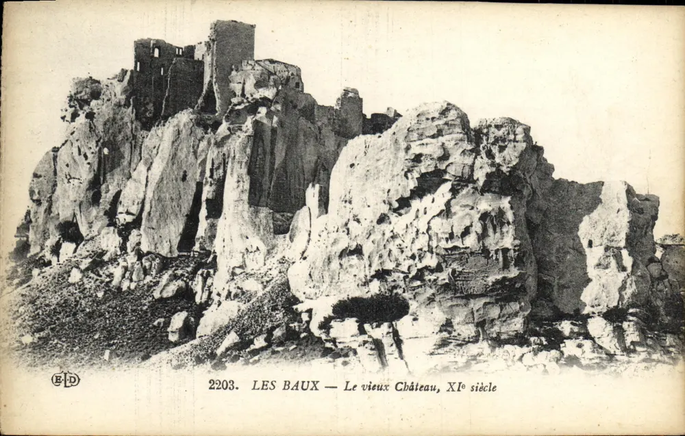 Les Baux — O velho Castelo, século XI — ELD, n° 2203 - Frente