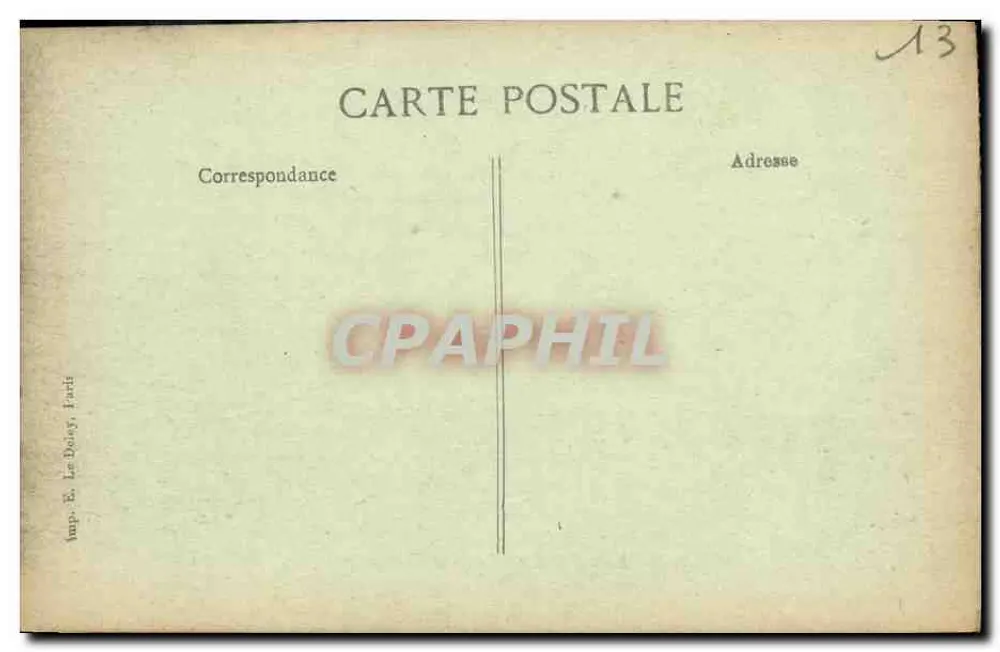 Les Baux — O velho Castelo, século XI — ELD, n° 2203 - Verso