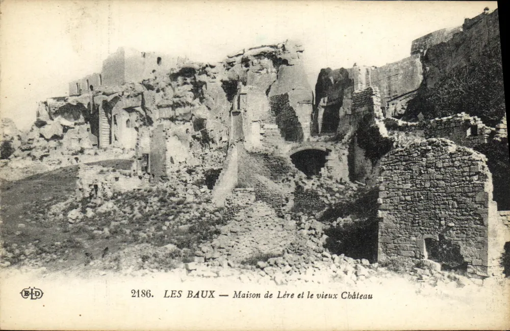 Les Baux — Haus von Lère und das alte Schloss — BLD, n° 2186 - Vorderseite