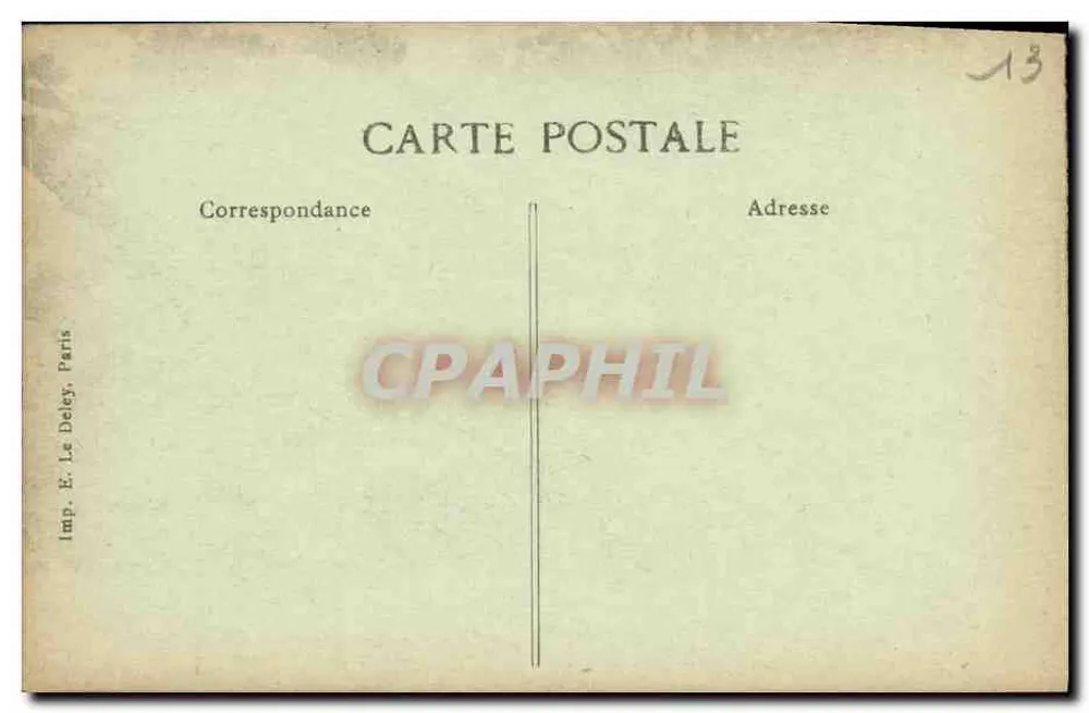 Les Baux — La Tour Sarrazine und das Loch der Aure — E. Deley, n°2194 - Rückseite