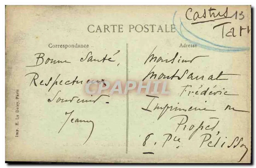 Les Baux — Das alte Schloss und Sainte-Calberine — E. Le Deley, Paris - Rückseite