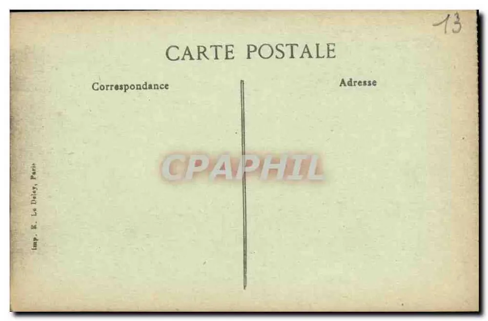 Les Baux — Turm von Brau und Römische Straße — B.P.D. n°2188 - Rückseite