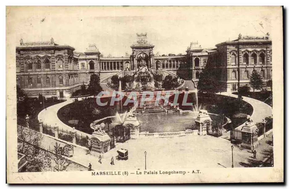 Marselha (8) — O Palácio Longchamp — A.T. - Frente