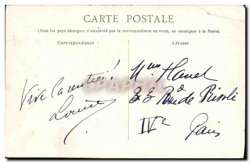 Marseille — Castelo de If — editor não identificado, número de série não visível - Verso
