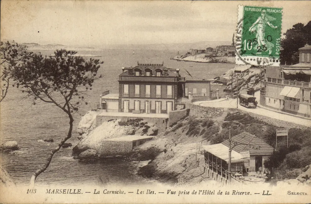Marseille — Die Corniche — Die Inseln — Ansicht vom Hôtel de la Réserve — Selecta - Vorderseite