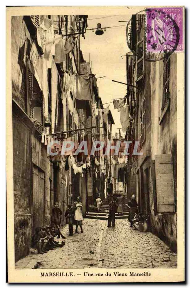 Marseille — Eine Straße im alten Marseille — Verlag nicht sichtbar - Vorderseite