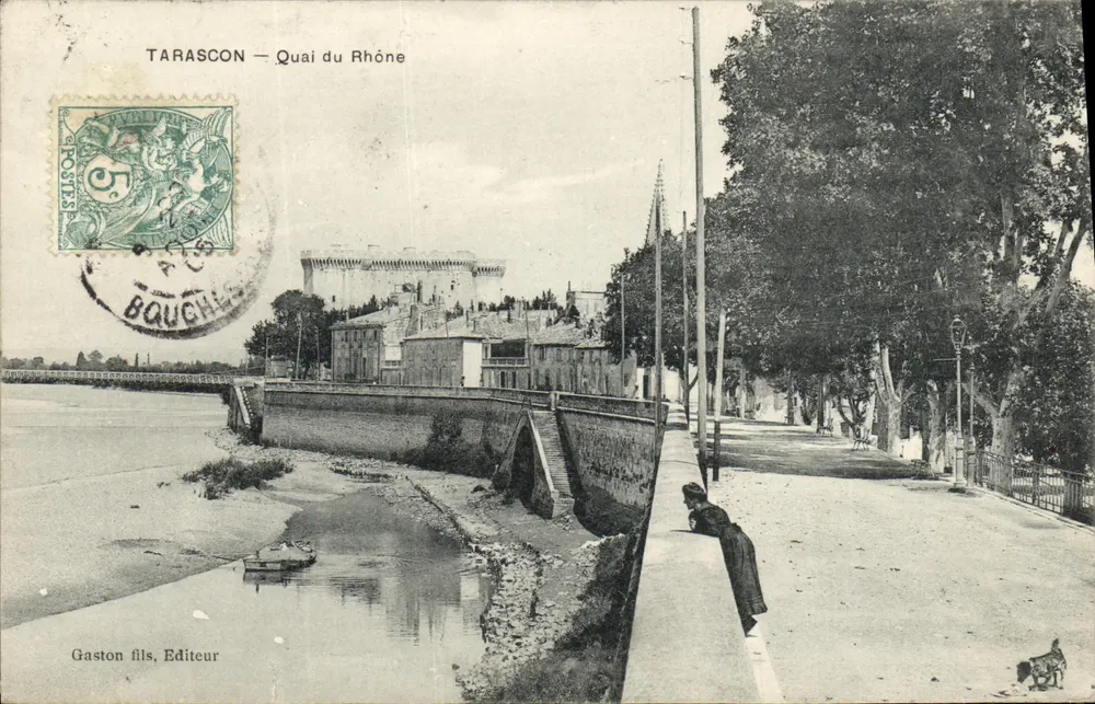 Tarascon — Margem do Rio Ródano — Gaston fils, Editor - Frente