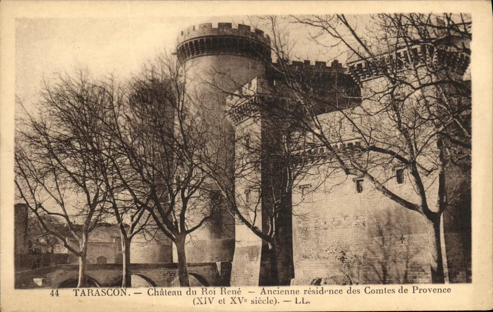 Tarascon — Schloss des Königs René — Ehemalige Residenz der Grafen von Provence (14. und 15. Jahrhundert) — LL. - Vorderseite