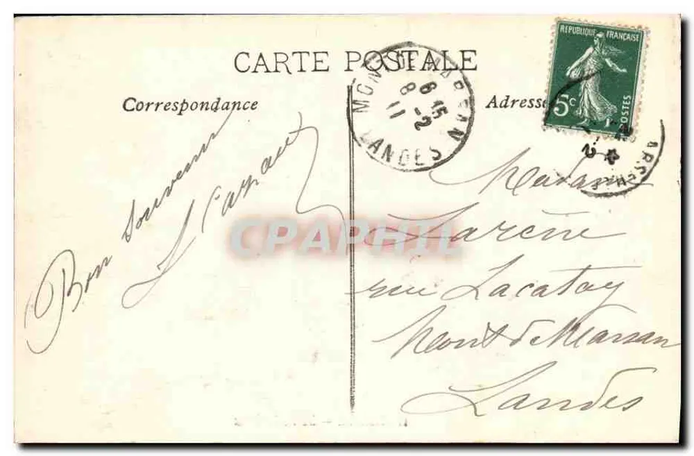 Marseille — La Porte d'Aix — wydawca nieznany, nr 11 - Rewers