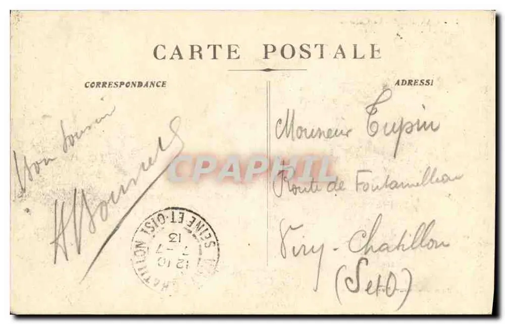 Marseille - O Castelo de If — edição dos editores de Marseille, n° 13 - Verso